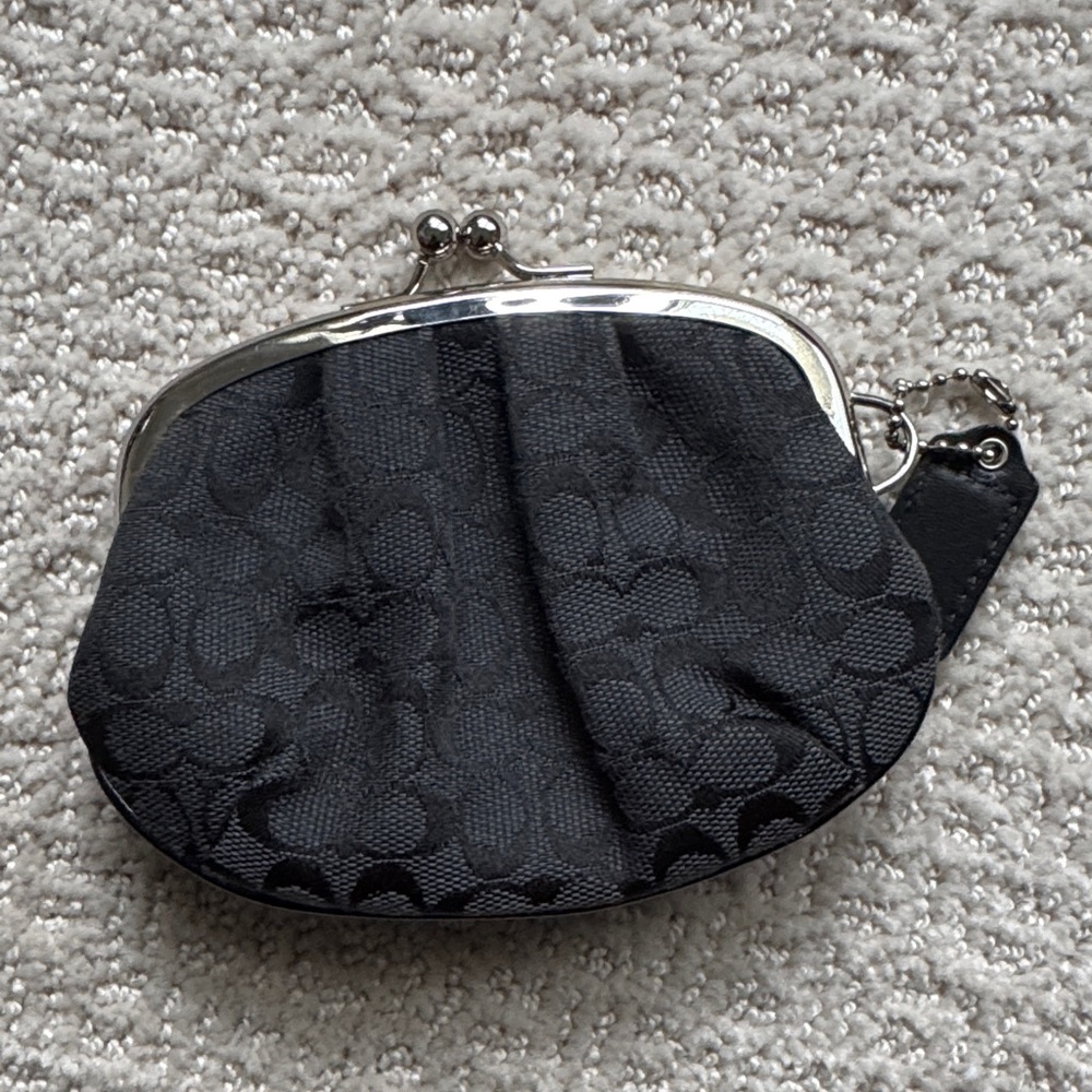 Coach Black Signature Clutch - Picture 3 of 3